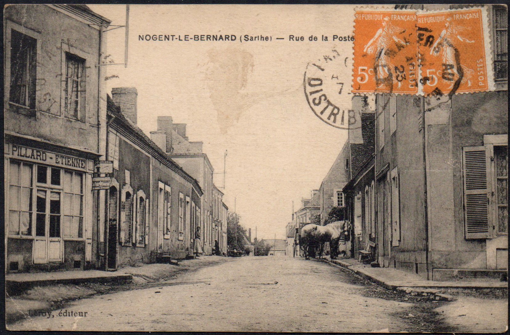 Courrier-Convoyeur Mamers au Mans Type II 1923 Nogent-le-Bernard
